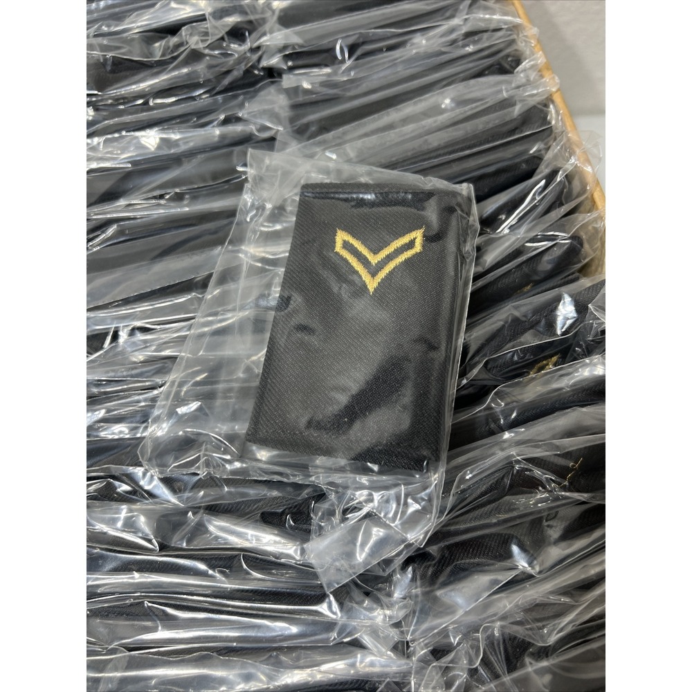 Military Army Corporal Insignia Grade Shoulder Marks Slide On 50 Pair New Boxed - Picture 2 of 8